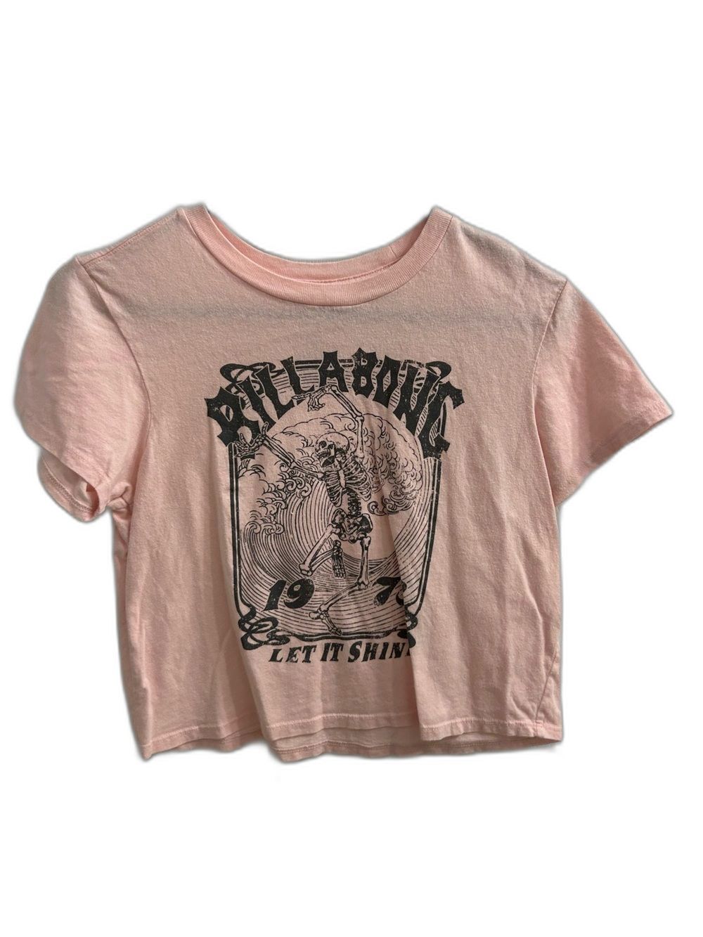 Billabong Pink Graphic Tee - Let It Shine-LG